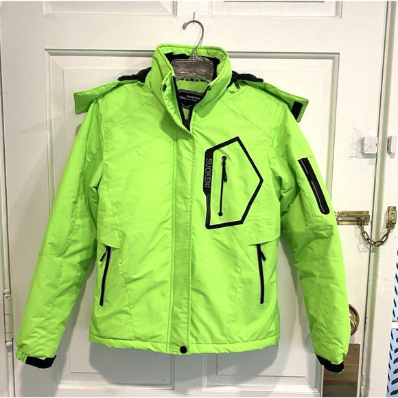 SUOKENI Women's Waterproof, reflectors green Ski Snowboarding women's Jacket (S) - Picture 2 of 10